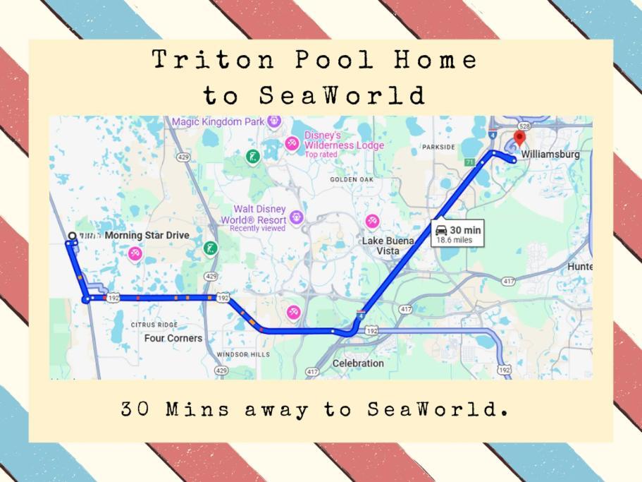 Triton Vacation Pool Home Near Disney Orlando Buitenkant foto
