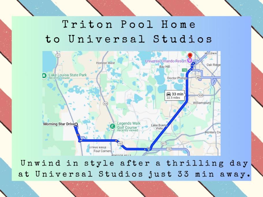 Triton Vacation Pool Home Near Disney Orlando Buitenkant foto