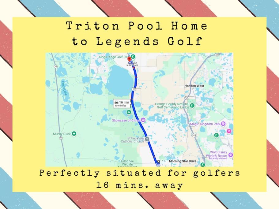 Triton Vacation Pool Home Near Disney Orlando Buitenkant foto