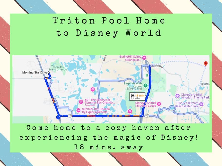Triton Vacation Pool Home Near Disney Orlando Buitenkant foto